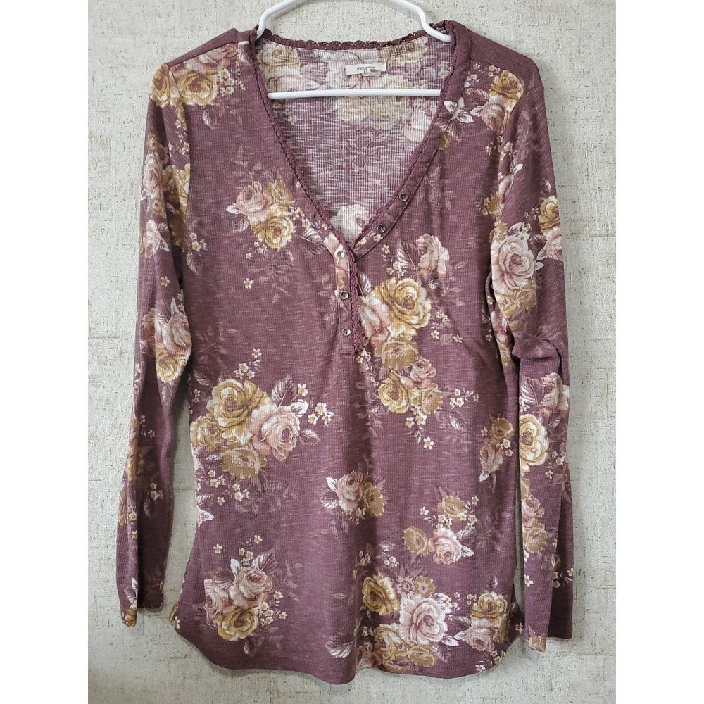 Maurices Rose Long Sleeve Shirt XL
